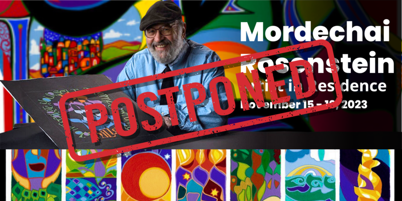 		                                		                                <span class="slider_title">
		                                    POSTPONED - Mordechai Rosenstein		                                </span>
		                                		                                
		                                		                            	                            	
		                            <span class="slider_description">Due to illness amongst his team, Mordechai's Artist-in-Residence visit has been postponed.</span>
		                            		                            		                            