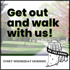 [graphic] Get out and walk with us! Every Wednesday morning